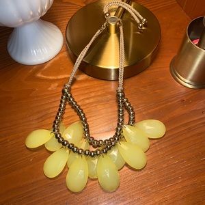 Yellow Statement necklace